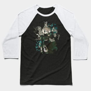 Butterflies Garden Baseball T-Shirt